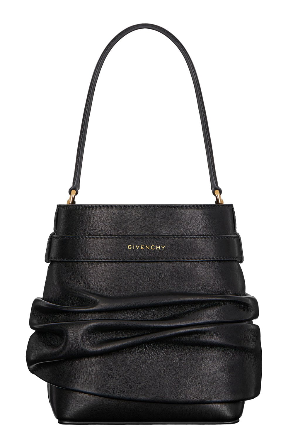 GIVENCHY-Shark Lock Slouchy Bucket Bag-BLACK