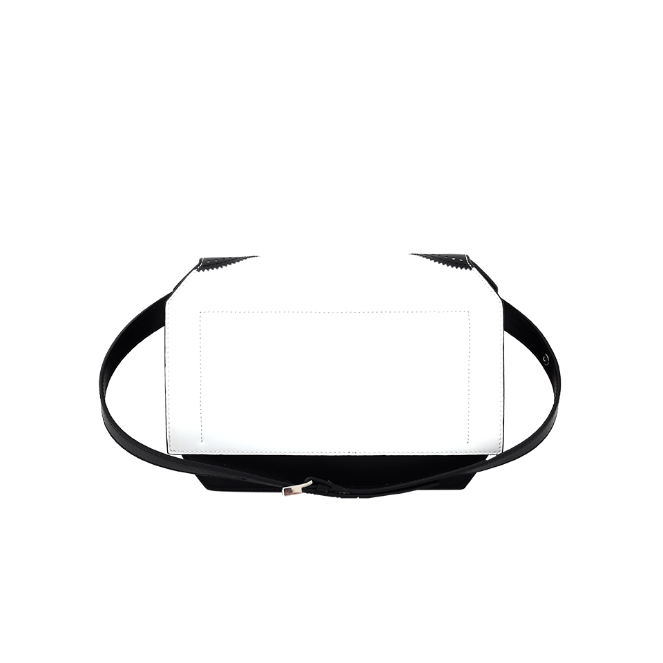 GIVENCHY-Brogue Bow Cut Purse-BLK/WHT