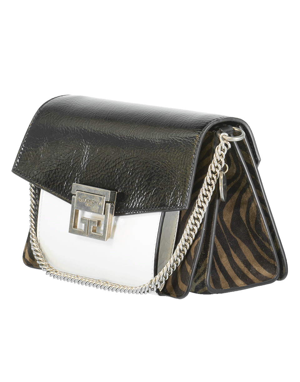 GIVENCHY-Gv3 Small Zebra Bag-BLK/WHT