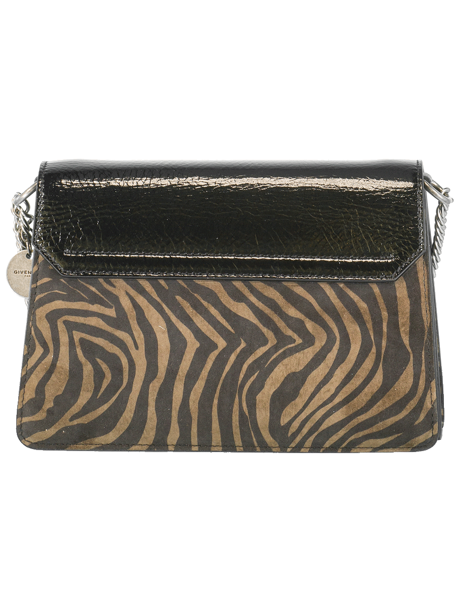 GIVENCHY-Gv3 Small Zebra Bag-BLK/WHT