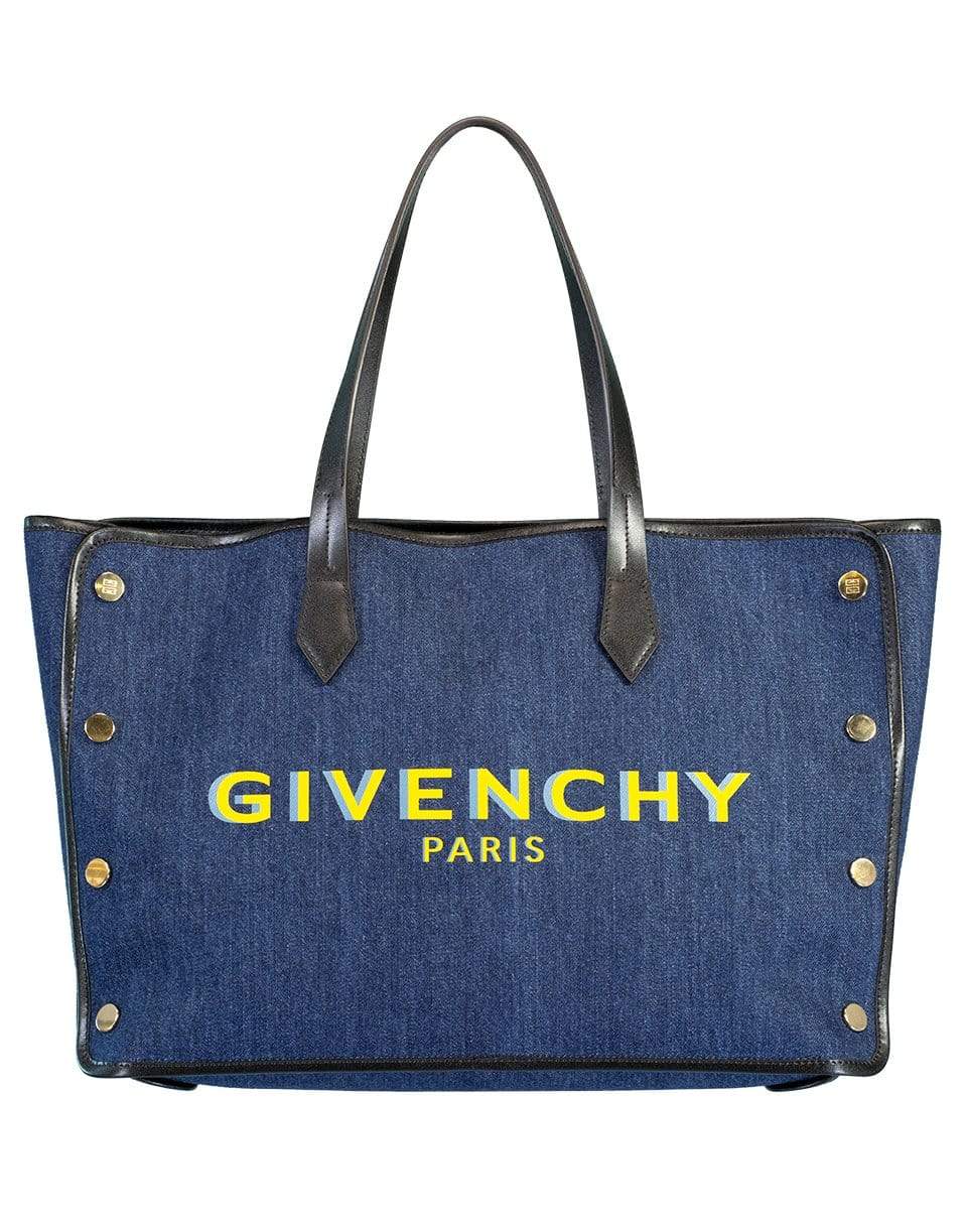GIVENCHY-Medium Bond Shopper Denim Bag-BLUE