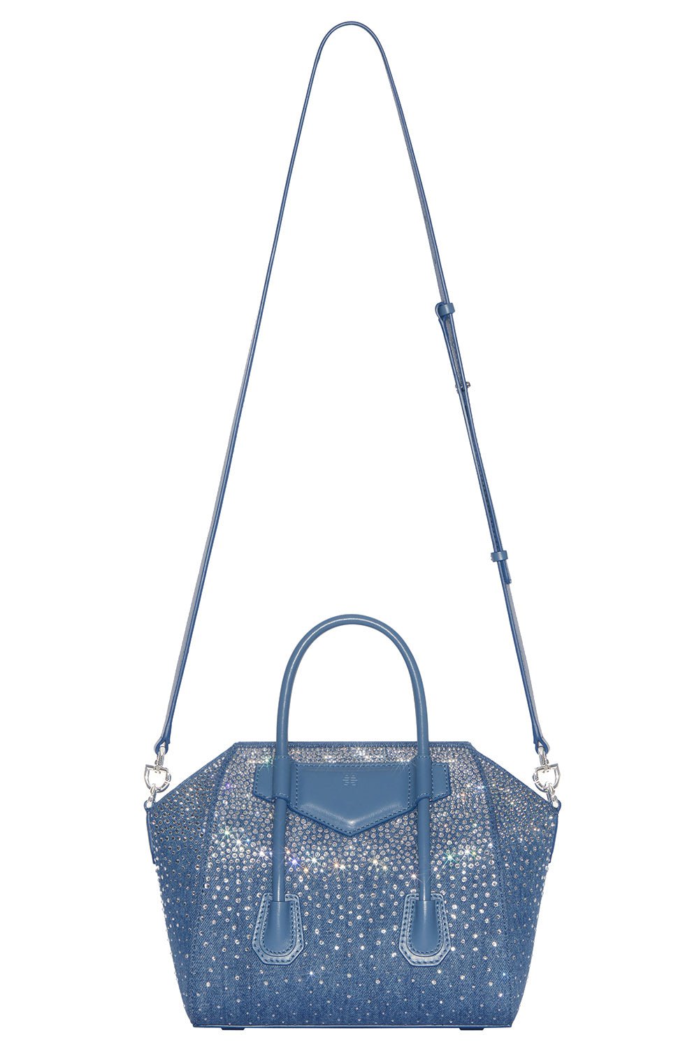 GIVENCHY-Mini Antigona Lock Bag - Denim-DENIM