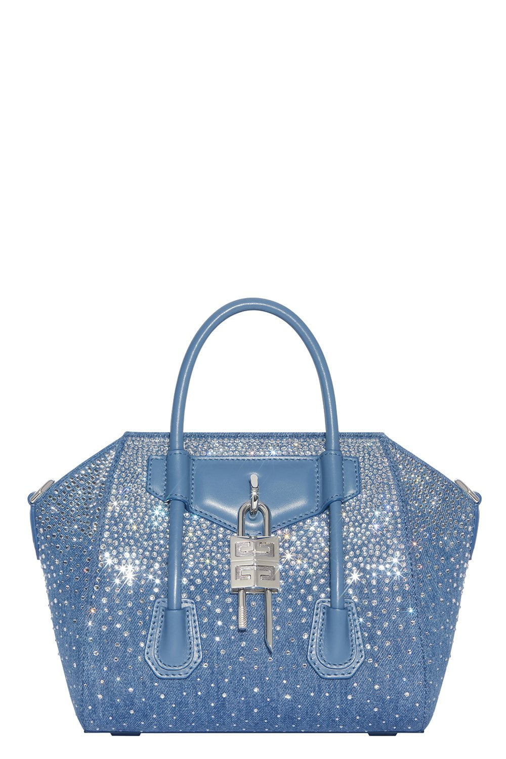 GIVENCHY-Mini Antigona Lock Bag - Denim-DENIM