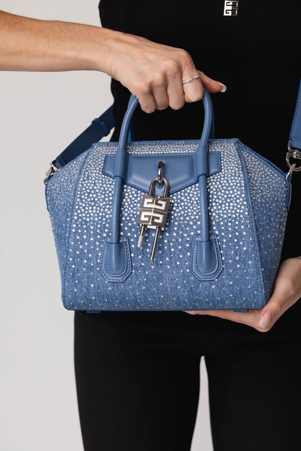 Mini Antigona Lock Bag - Denim | GIVENCHY – Marissa Collections Mini Antigona Lock Bag - Denim | GIVENCHY – Marissa Collections