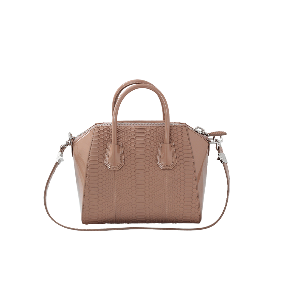 GIVENCHY-Small Python Antigona-OLD PINK