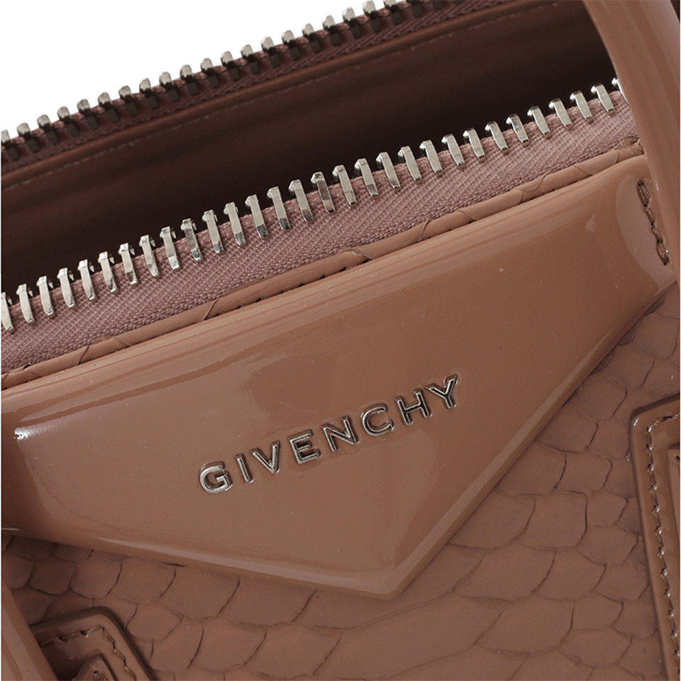 GIVENCHY-Small Python Antigona-OLD PINK