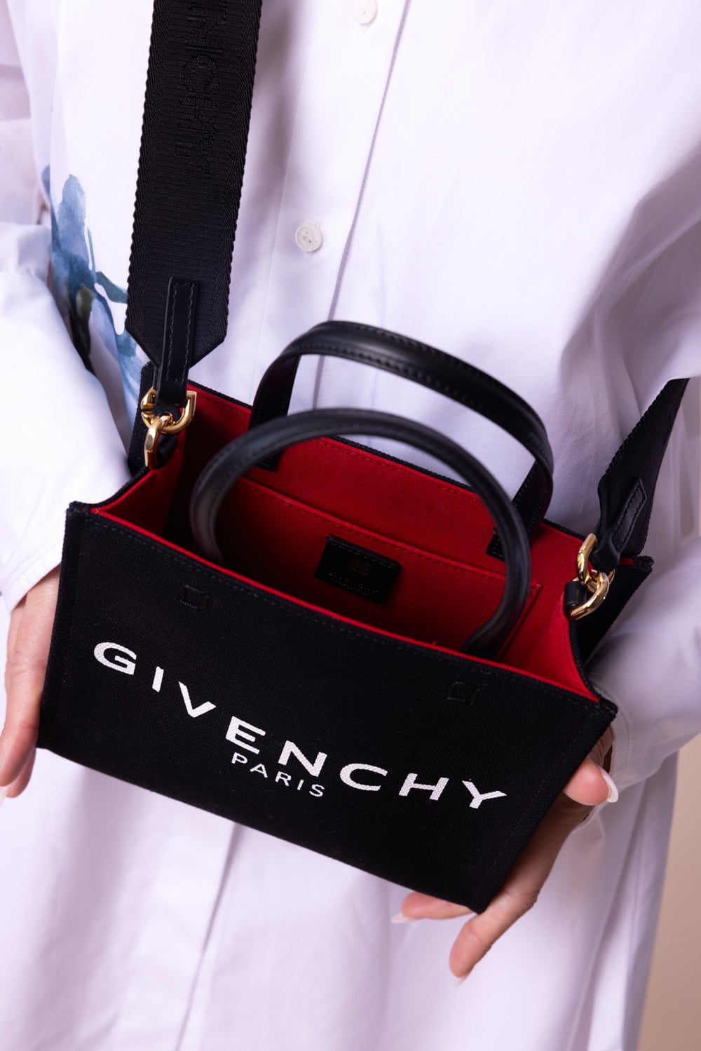 GIVENCHY-Mini G-Tote Shopping Bag-BLACK