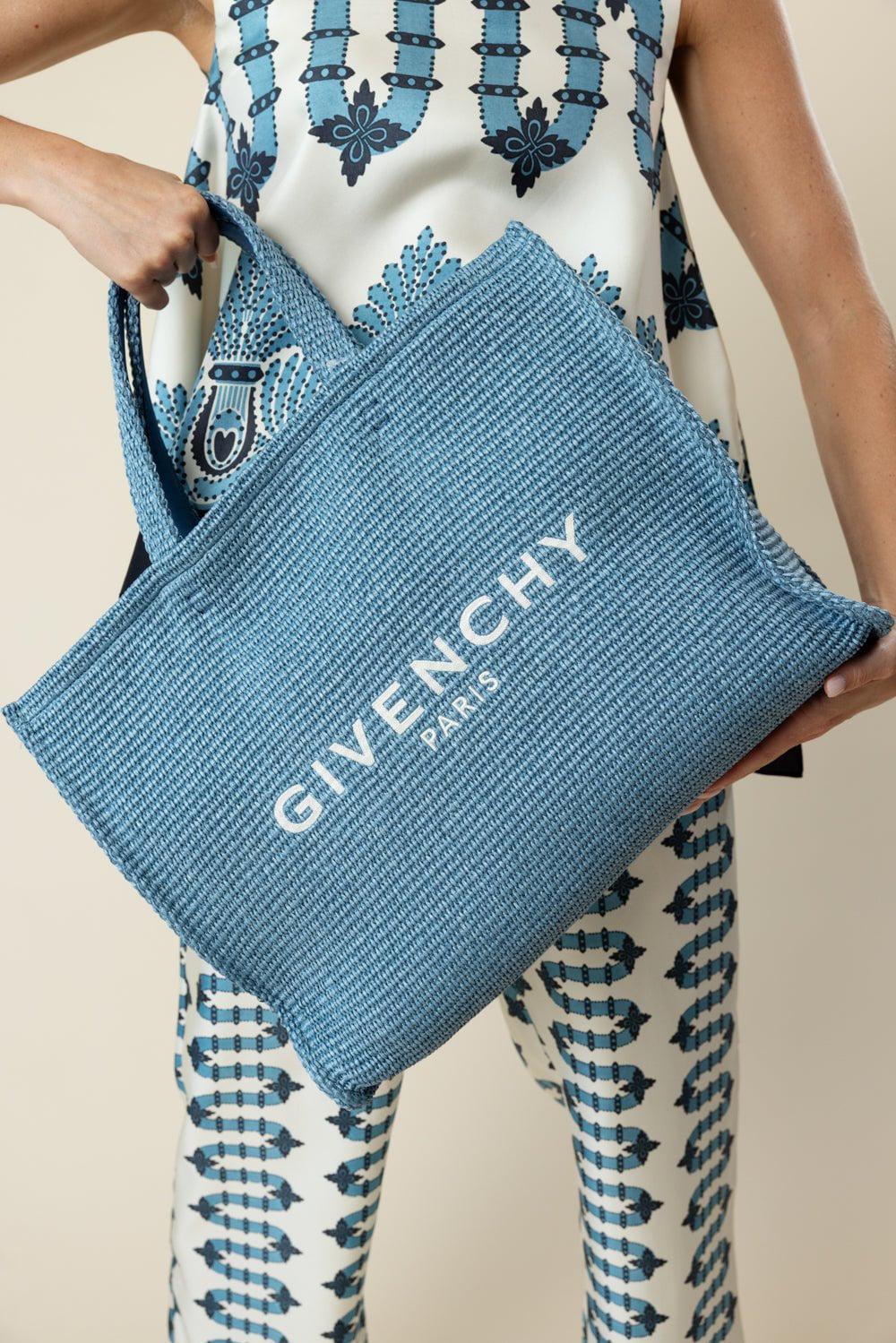 GIVENCHY-Medium Soft Tote Bag - Denim Blue-DENIMBLU