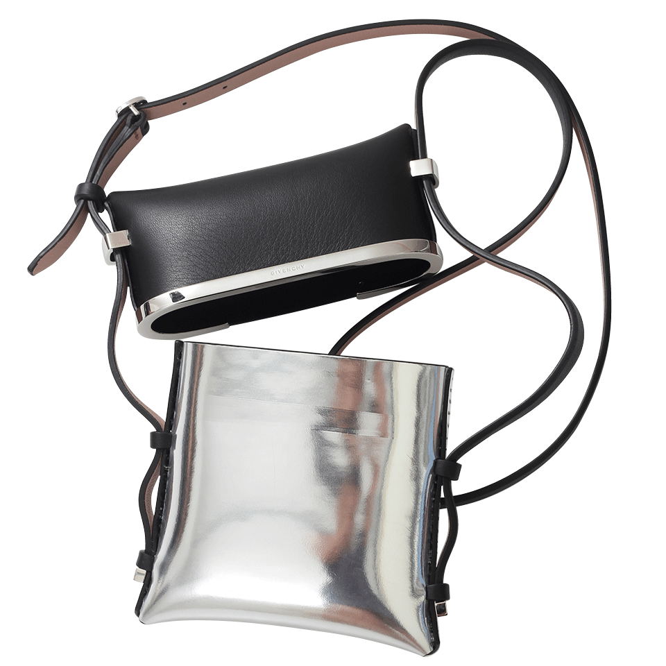 GIVENCHY-Small Evening Crossbody-SLVR/BLK