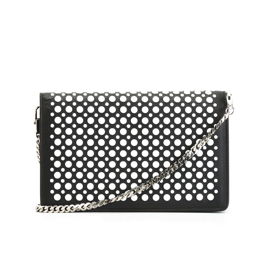GIVENCHY-Pandora Chain Wallet-BLK/WHT