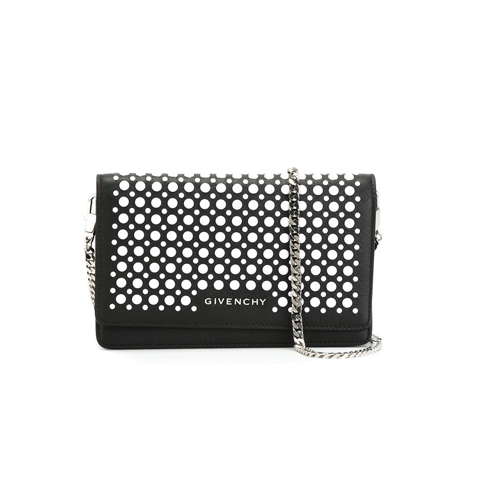 GIVENCHY-Pandora Chain Wallet-BLK/WHT