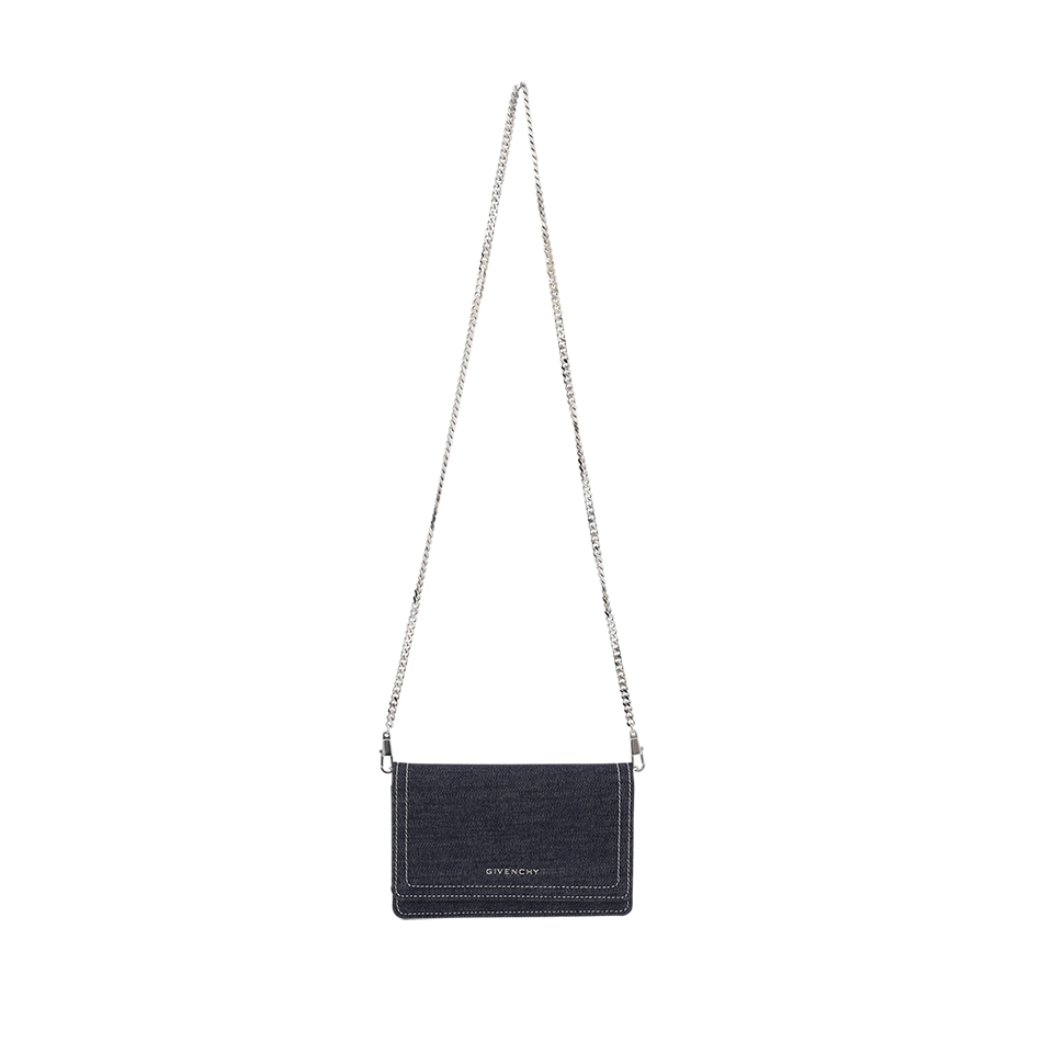 GIVENCHY-Denim Wallet-BLUE/BLK