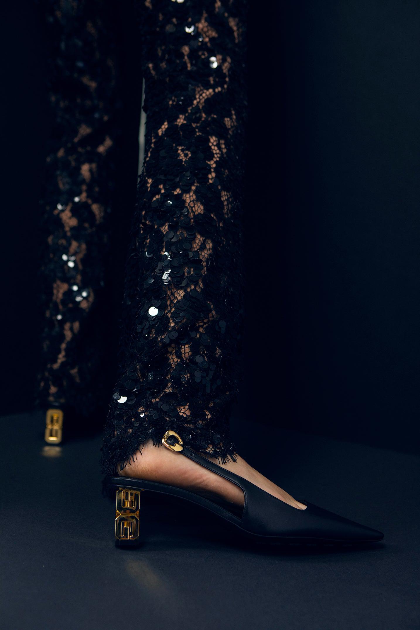 Black G Cube Slingback Pump | GIVENCHY – Marissa Collections
