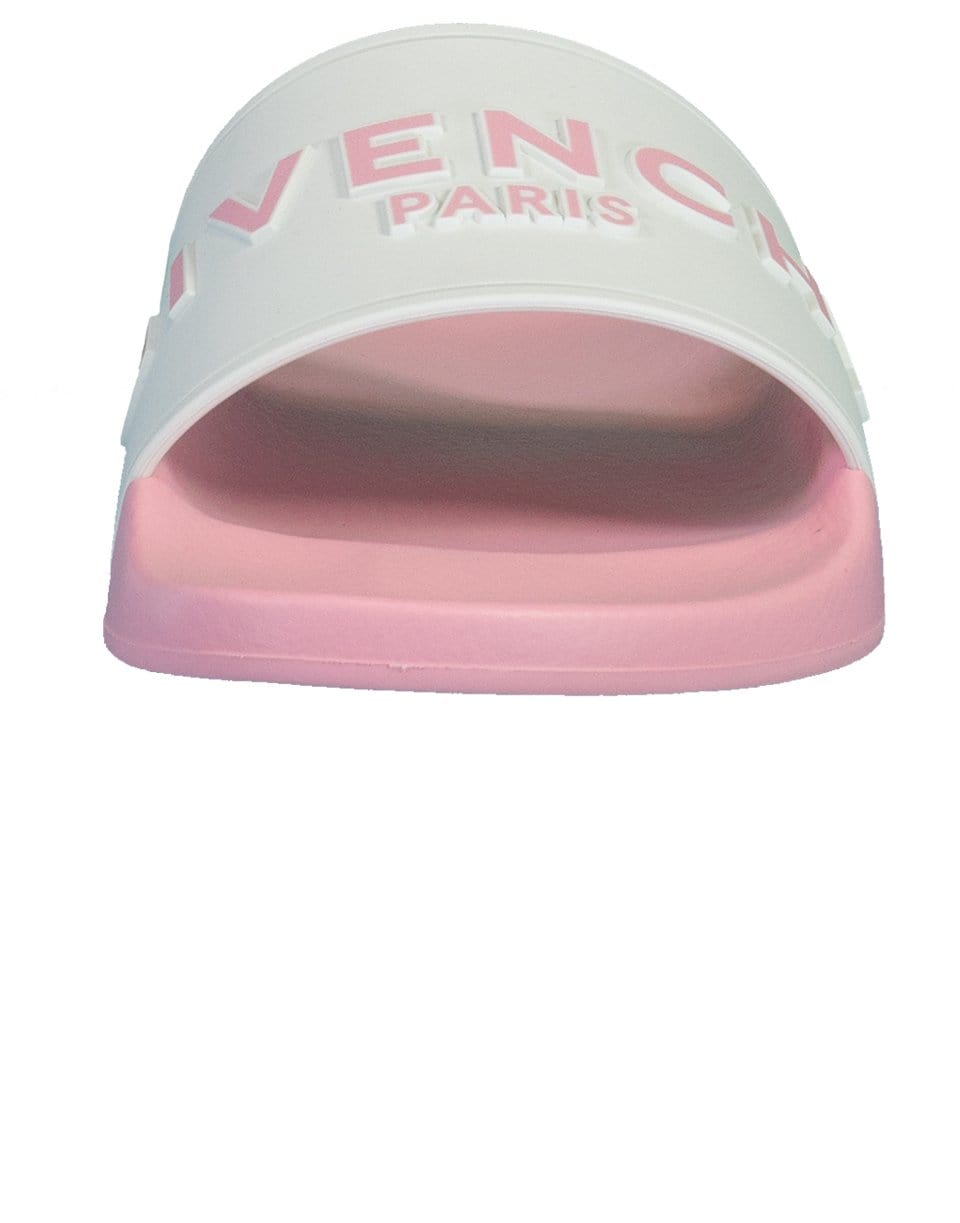 GIVENCHY-Pink Givenchy Logo Slip-On Slide-