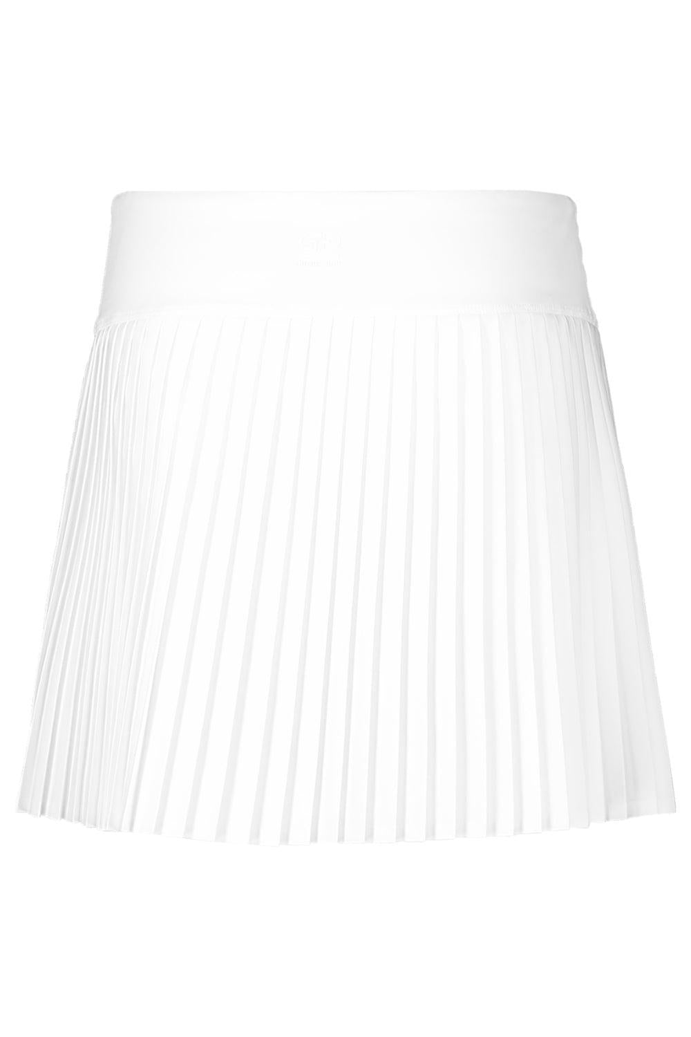 Plissé Skirt - White-WHITE-XS-CLOTHINGSKIRTMINI-GOLDBERGH