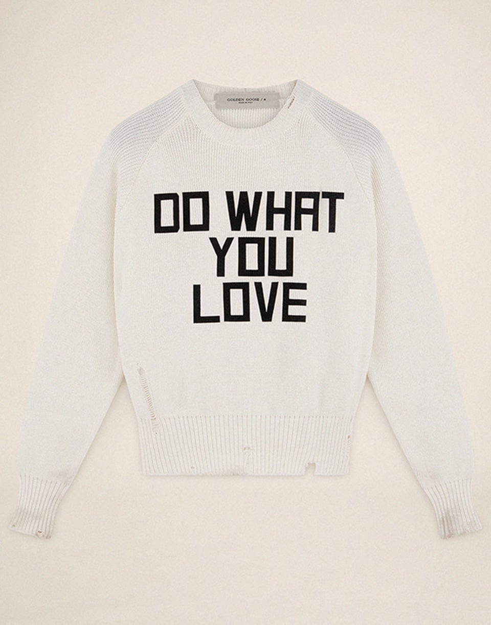 GOLDEN GOOSE-Journey Knit Crew Neck Sweater-