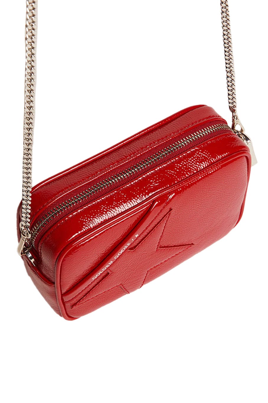 GOLDEN GOOSE-Leather Mini Star Bag-RUBYRED