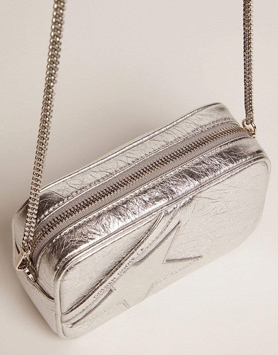 GOLDEN GOOSE-Mini Star Bag-SILVER