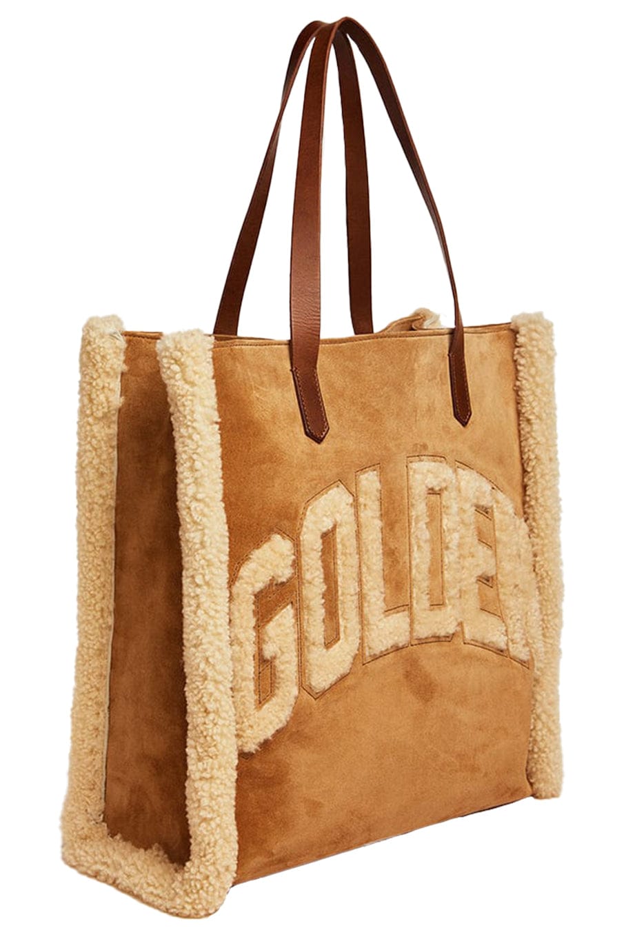 GOLDEN GOOSE-California N-S Bag-CAMEL