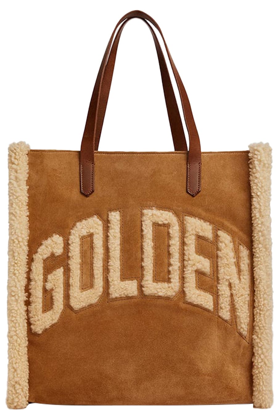 GOLDEN GOOSE-California N-S Bag-CAMEL