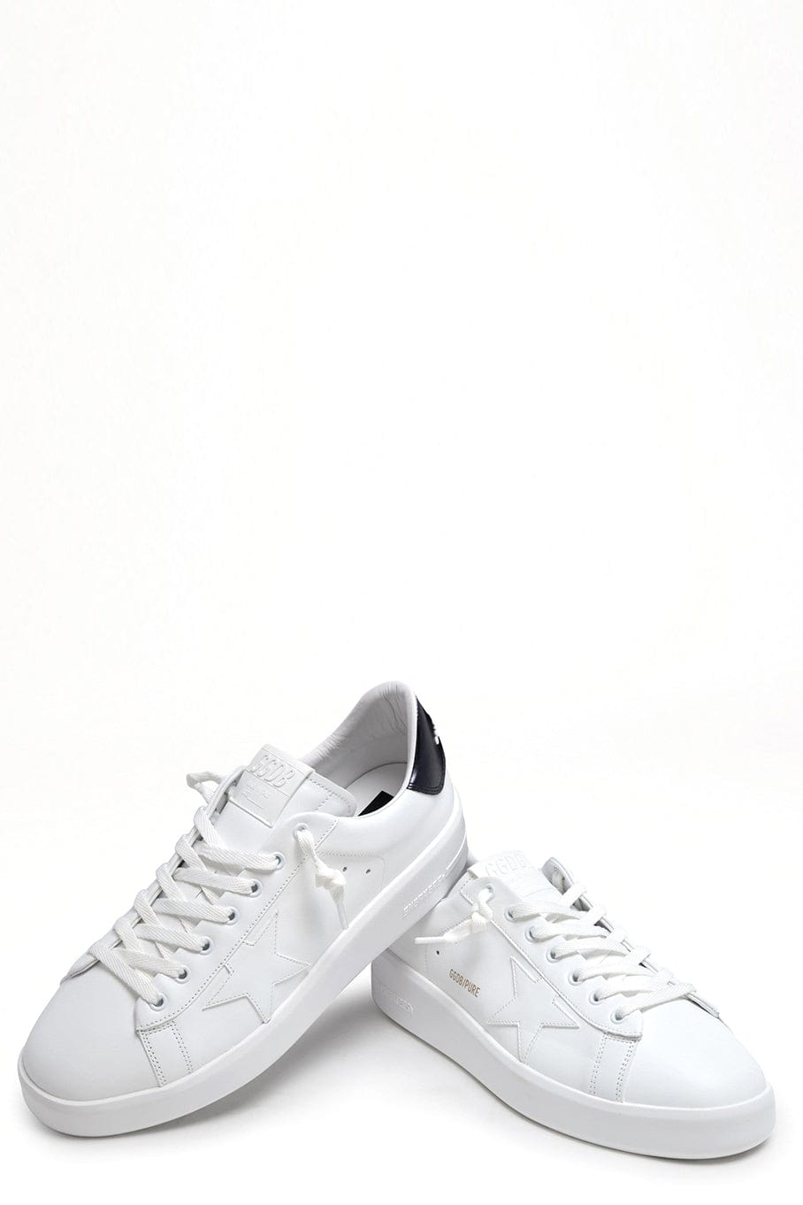 GOLDEN GOOSE-Men's Pure Star Laminated Heel Leather Sneaker-