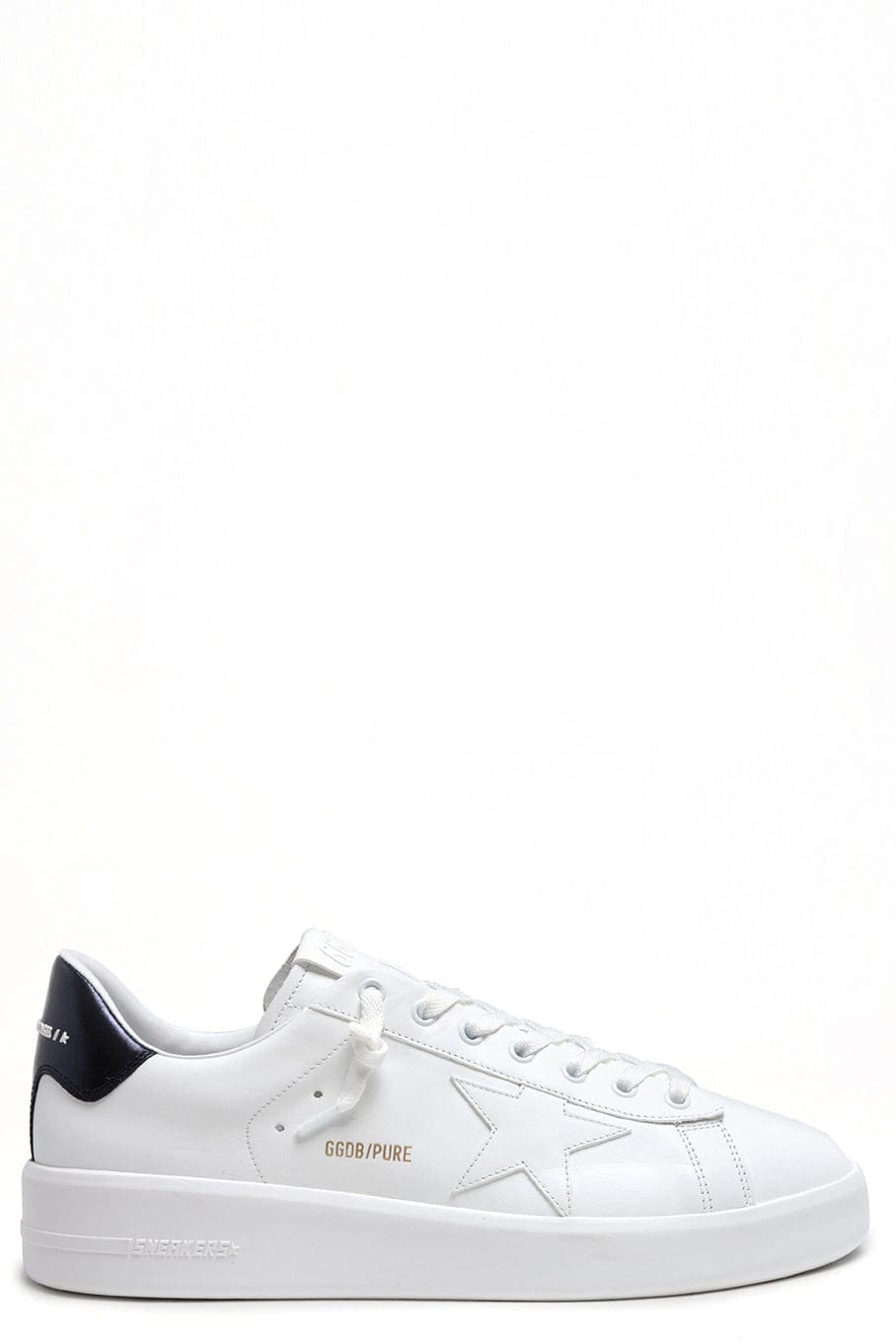 GOLDEN GOOSE-Men's Pure Star Laminated Heel Leather Sneaker-