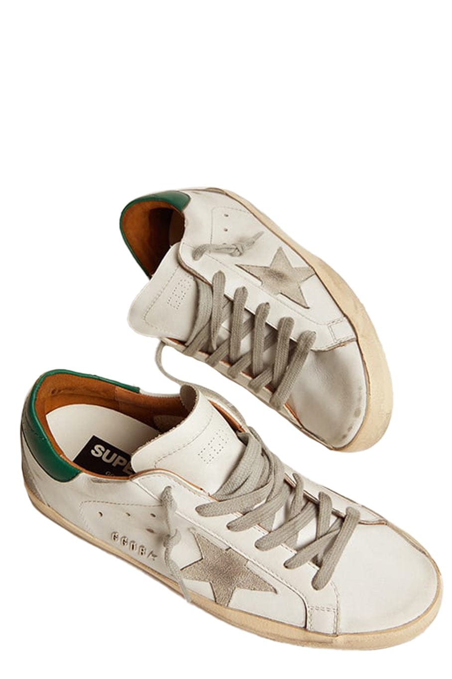 GOLDEN GOOSE-Men's Super Star Leather Sneaker -Green-
