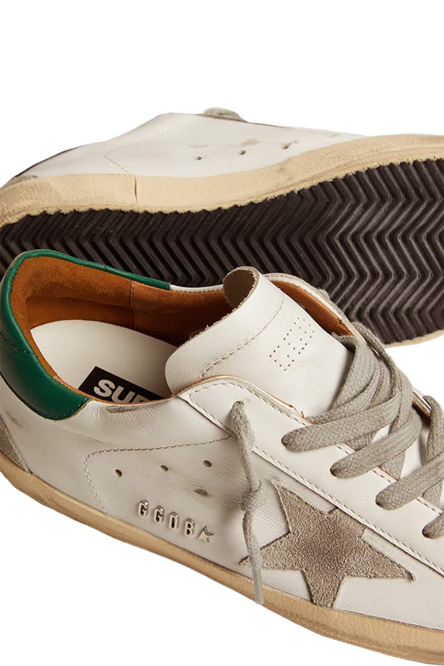 GOLDEN GOOSE-Men's Super Star Leather Sneaker -Green-