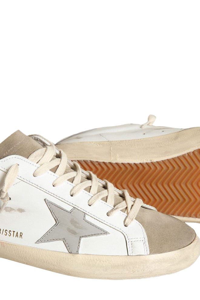 GOLDEN GOOSE-Men's Super Star Leather Sneaker - Taupe-