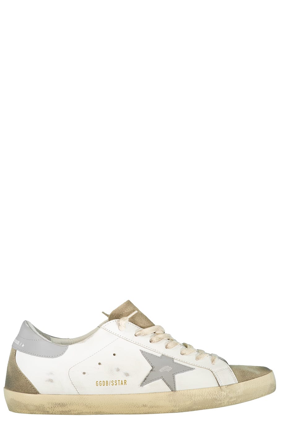 GOLDEN GOOSE-Men's Super Star Leather Sneaker - Taupe-