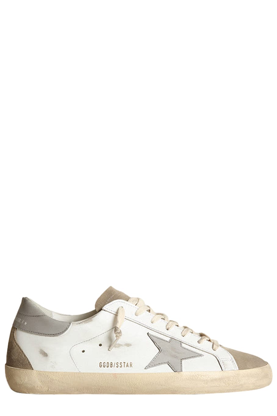 GOLDEN GOOSE-Men's Super Star Leather Sneaker - Taupe-