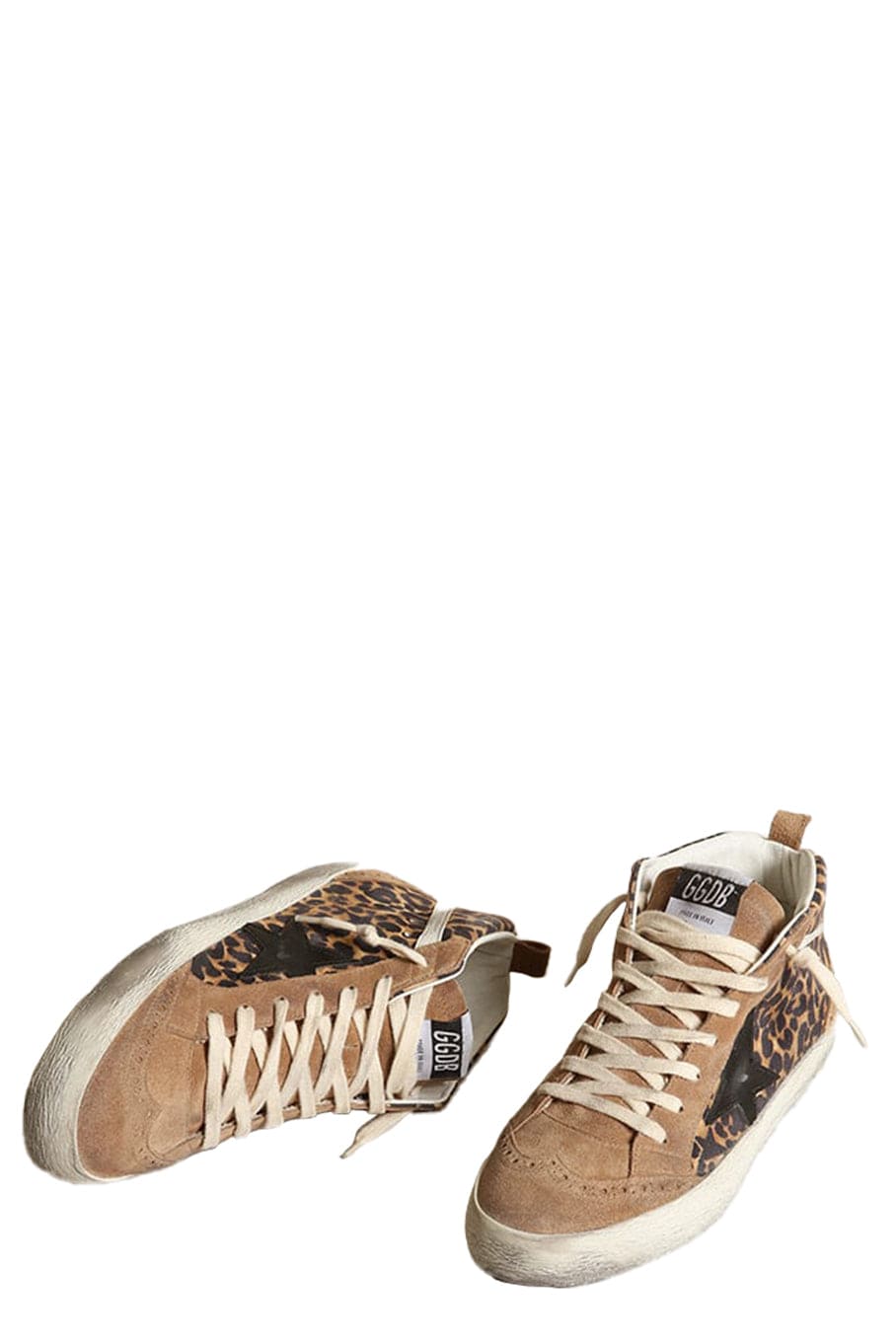 GOLDEN GOOSE-Mid Star Leo Golden Star Sneaker-