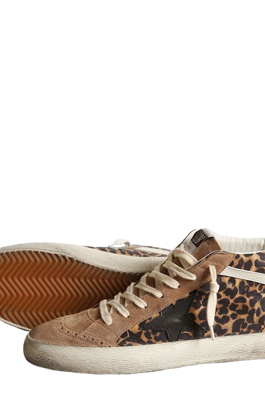 GOLDEN GOOSE-Mid Star Leo Golden Star Sneaker-