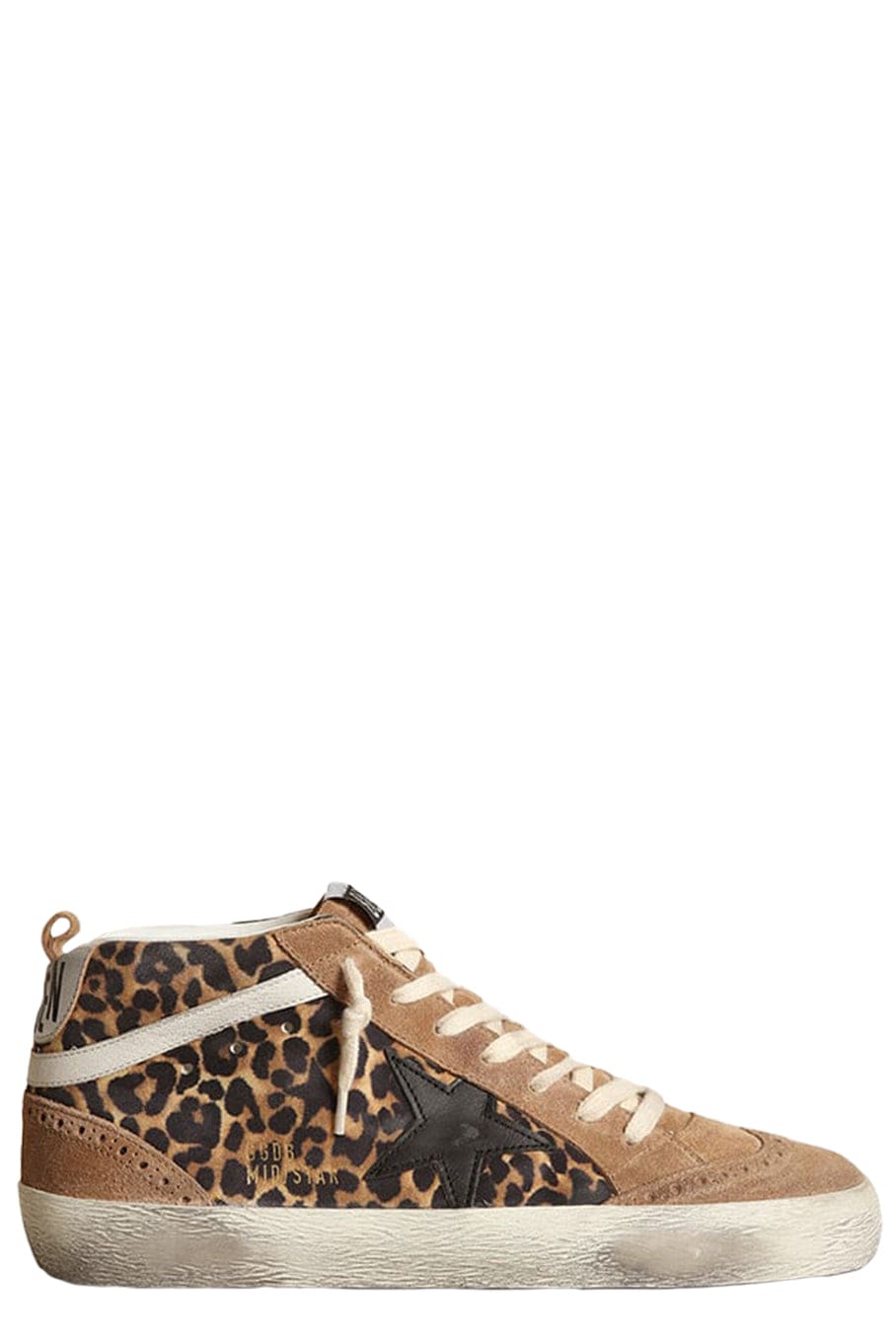 GOLDEN GOOSE-Mid Star Leo Golden Star Sneaker-