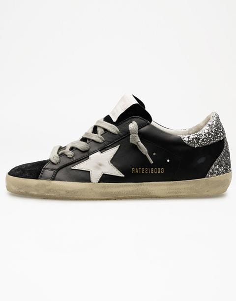 GOLDEN GOOSE-Super-Star Toe Glitter Sneaker-