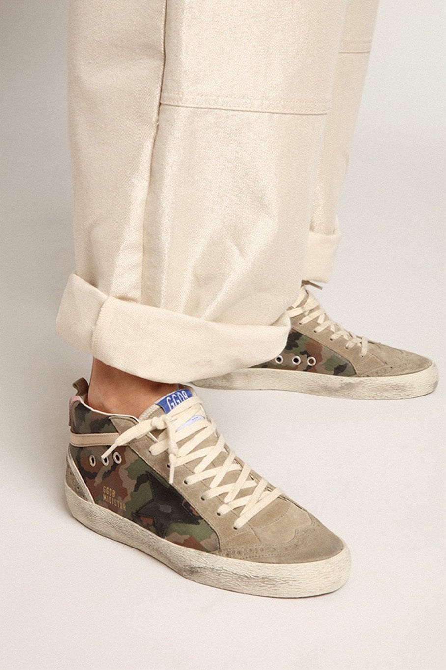 GOLDEN GOOSE-Mid Star Sneaker - Camouflage-