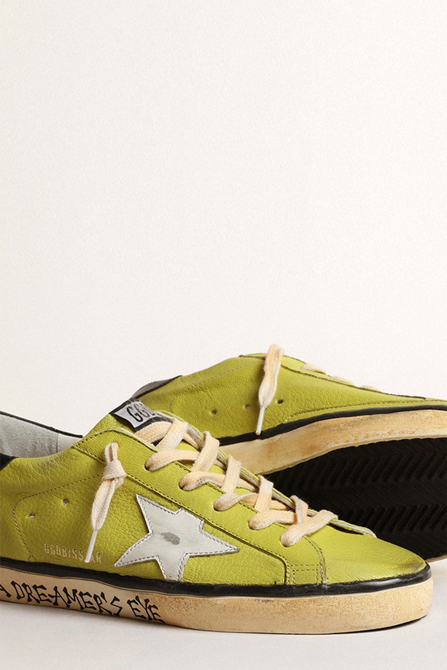GOLDEN GOOSE-Waxed Leather Super Star Sneaker-
