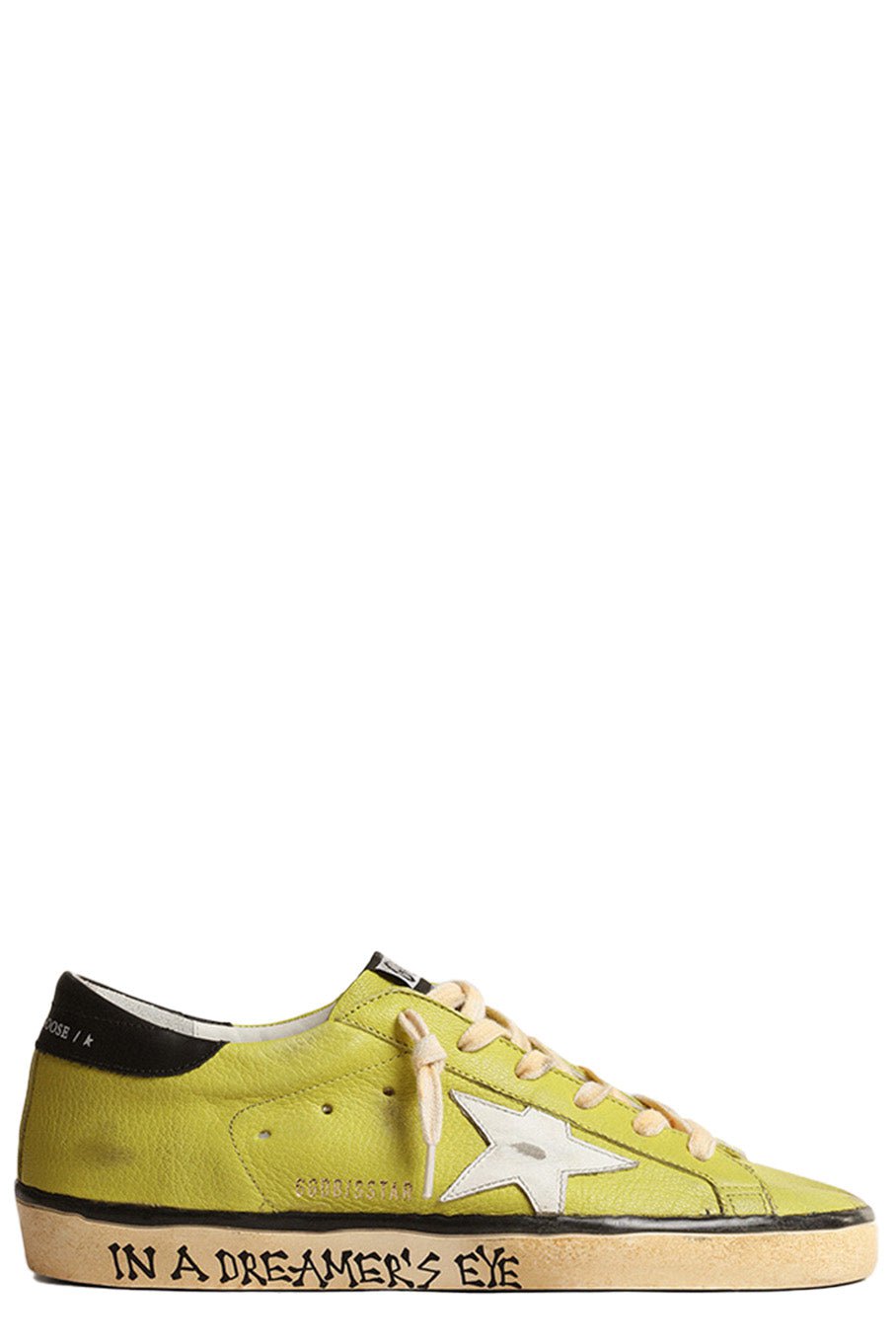 GOLDEN GOOSE-Waxed Leather Super Star Sneaker-