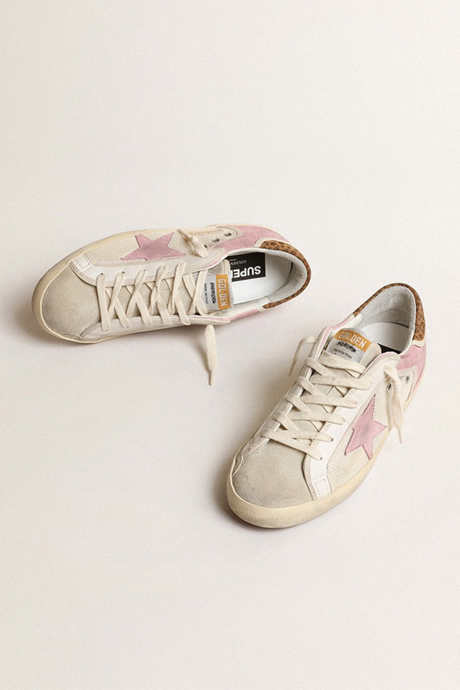 GOLDEN GOOSE-Super-Star Mesh Sneakers-