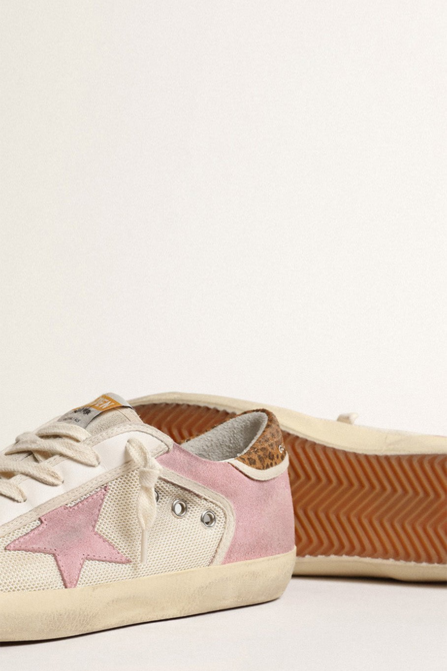 GOLDEN GOOSE-Super-Star Mesh Sneakers-