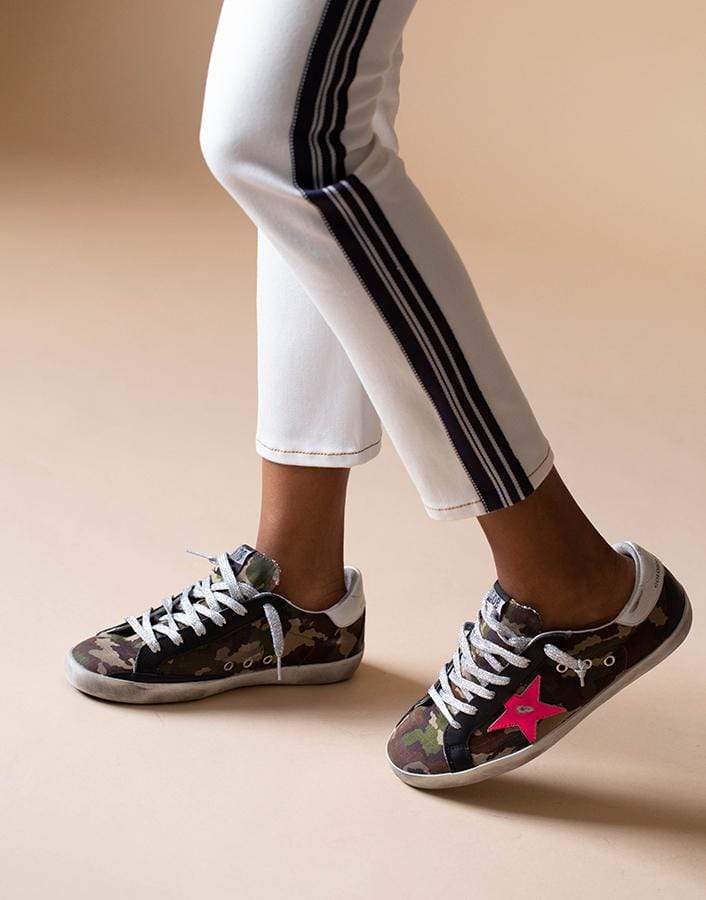 GOLDEN GOOSE-Super-Star Camouflage Sneaker-