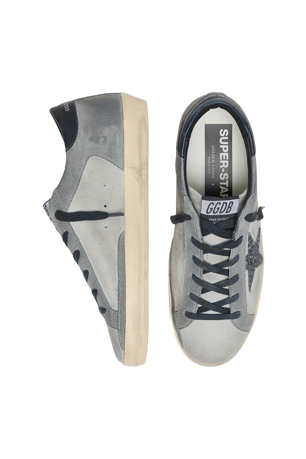Super Star Sneaker - Grey Blue-GREY-36-SHOESNEAKER-GOLDEN GOOSE