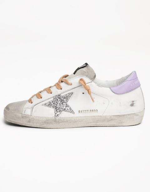GOLDEN GOOSE-Super-Star Glitter Sneaker-