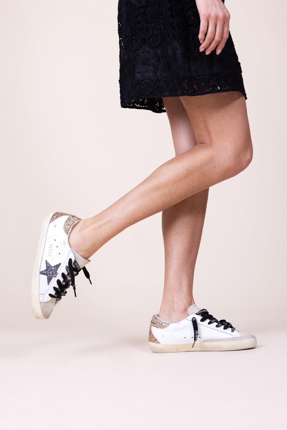 GOLDEN GOOSE-Super Star Glitter Sneaker-