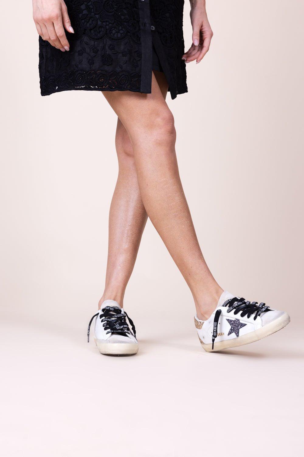 GOLDEN GOOSE-Super Star Glitter Sneaker-