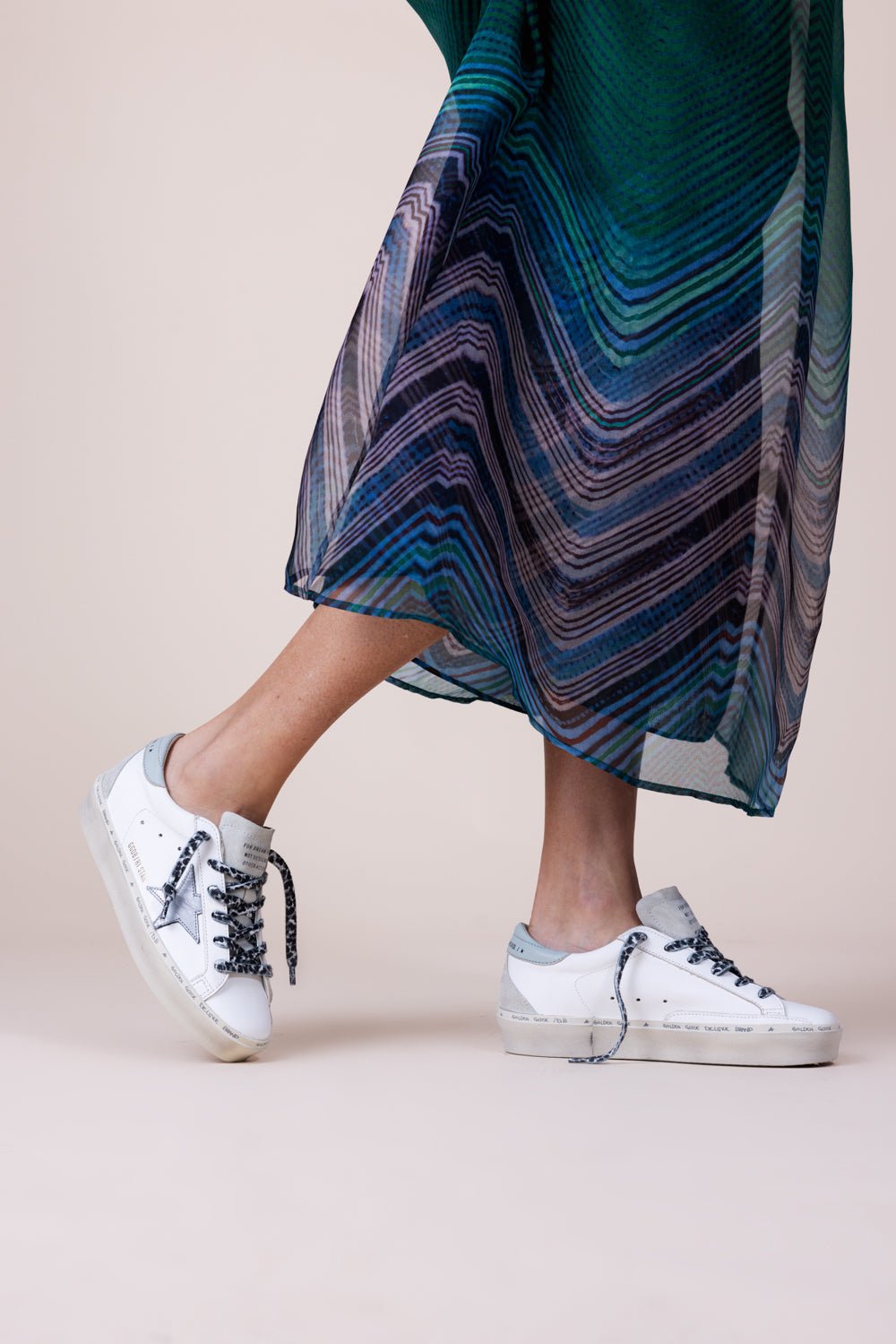 GOLDEN GOOSE-Hi Star Sneaker - Optic White-