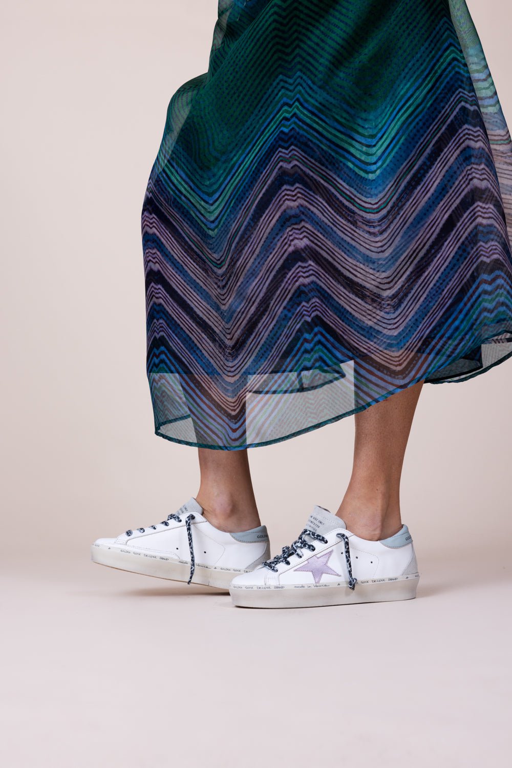 GOLDEN GOOSE-Hi Star Sneaker - Optic White-
