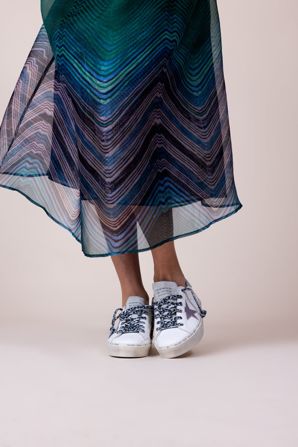 GOLDEN GOOSE-Hi Star Sneaker - Optic White-