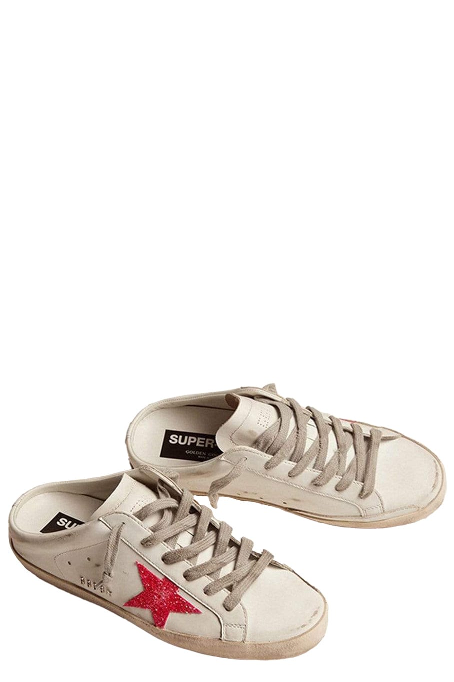 GOLDEN GOOSE-Super-Star Sabot Glitter Star Slip On Sneaker-