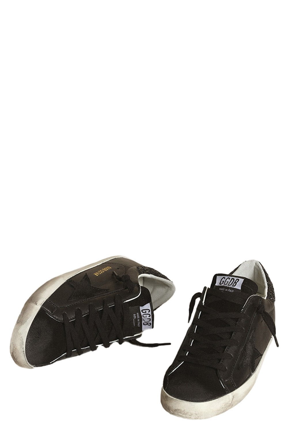 Super-Star Mixed Leather Sneaker SHOESNEAKER GOLDEN GOOSE   
